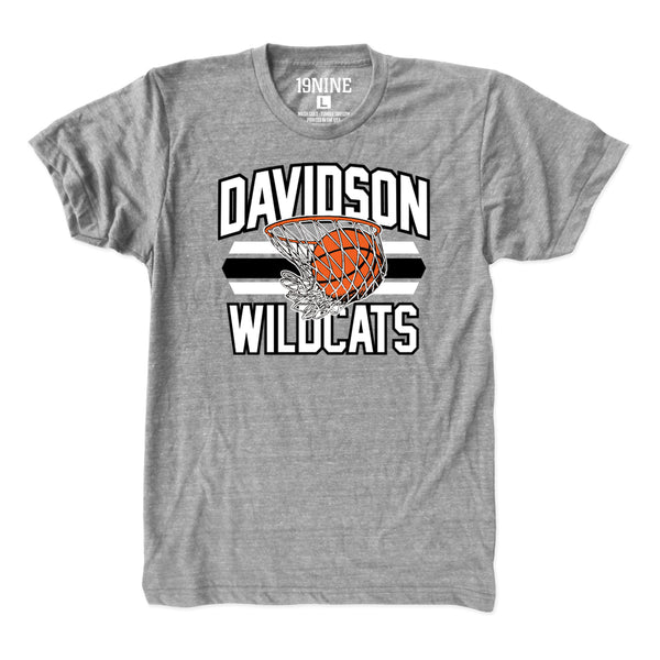 19nine Davidson Wildcats Retro Practice Shorts Black / L