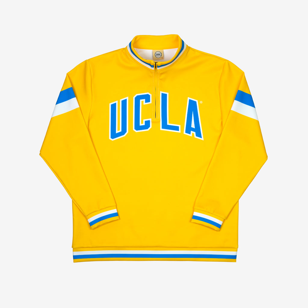 Men's Black UCLA Bruins Big Cotton Quarter-Zip Pullover Sweatshirt