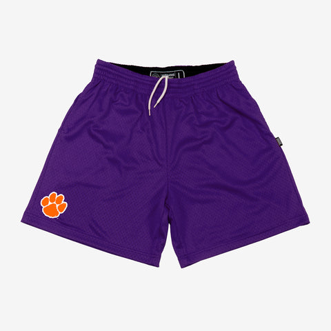 19nine Clemson Tigers Retro Practice Shorts Purple / XXL