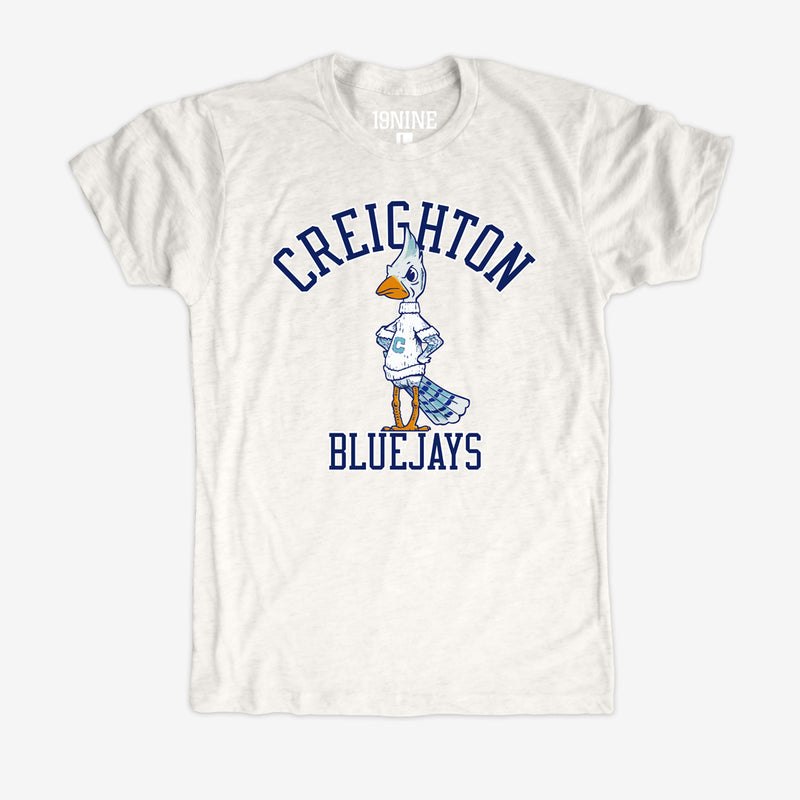 Women's White Creighton Bluejays Vintage Days Easy T-Shirt
