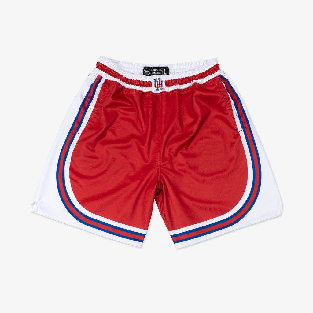 1982-1983 Houston Cougars Red and White Basketball Shorts