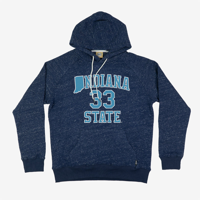 Light Blue and White Indiana State University Sycamores Hoodie – 19nine