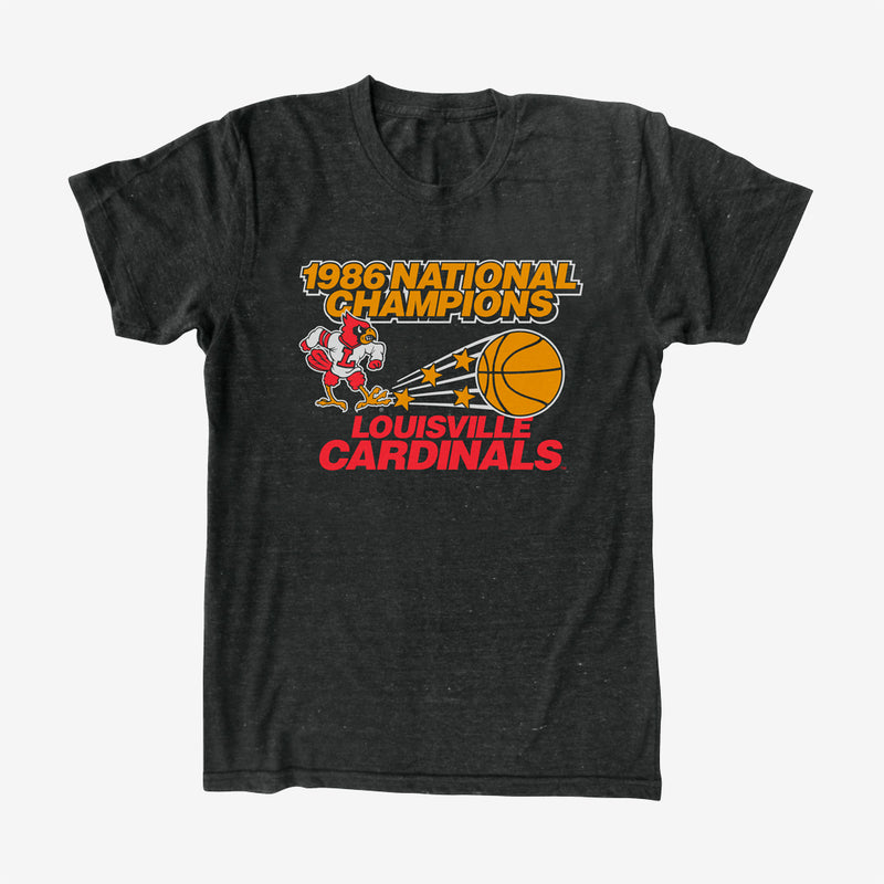Louisville Cardinals | 19nine | Vintage Basketball T Shirt XXL / Vintage Black